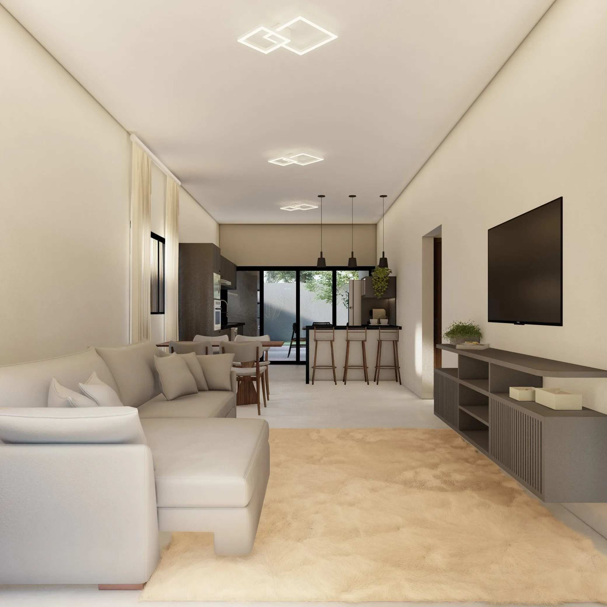 Casa Nêspera — área verde e integração com o exterior
